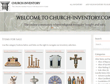 Tablet Screenshot of church-inventory.com